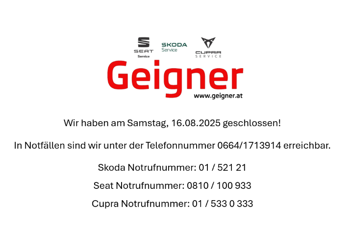 Samstag 16.08.2025 geschlossen